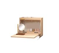 LTYKNGH Bureau Mural Rabattable Table Pliante Murale | Bureau de vanité caché, gain de place, écriture de maquillage multifonctionnelle(Log Color -- Medium)