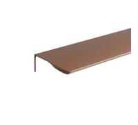 LTYKNGH Hidden Drawer Handle Longue poignée de meuble Invisible en alliage d'aluminium, poignées d'armoire, boutons tiroir, cuisine(Arc Corner-Brown,Length 1200mm)