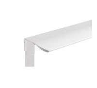 LTYKNGH Hidden Drawer Handle Longue poignée de meuble Invisible en alliage d'aluminium, poignées d'armoire, boutons tiroir, cuisine(Arc Corner-White,Length 250mm)