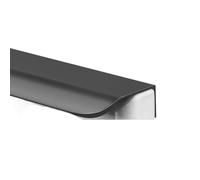 LTYKNGH Hidden Drawer Handle Poignée de porte Invisible, moderne et minimaliste, boutons tiroir, placard, cuisine, poignée cachée, quincaillerie meubles(Black,Length-150mm)
