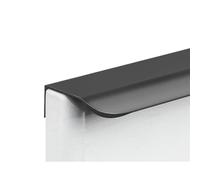 LTYKNGH Hidden Drawer Handle Poignée en Arc alliage d'aluminium for porte de tiroir et d'armoire, longue poignée Invisible, cuisine noire(Black,80mm)
