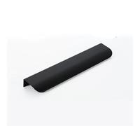 LTYKNGH Hidden Drawer Handle Poignées cachées longues armoires de cuisine, poignées tiroir, meubles en alliage d'aluminium, placard, garde-robe(Black,80mm)