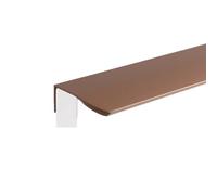 LTYKNGH Hidden Drawer Handle Poignées d'armoire de cuisine cachées, poignée placard en alliage d'aluminium, bouton porte garde-robe coloré et quincaillerie meubles(Coffee-Arc,64mm)