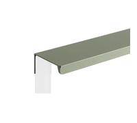 LTYKNGH Hidden Drawer Handle Poignées d'armoire de cuisine cachées, poignée placard en alliage d'aluminium, bouton porte garde-robe coloré et quincaillerie meubles(Green-Square,128mm)