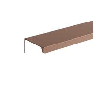 LTYKNGH Hidden Drawer Handle Poignées de meubles couleur en alliage d'aluminium, longues poignées d'armoire cachées, boutons tiroir, quincaillerie porte(Right Angle-Brown,Length 120mm)