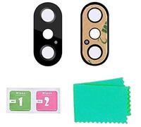 LTZGO 2 pièces Caméra Arrière de Remplacement avec Lentille en Verre Compatible avec iPhone XS, XS Max Len Verre pour Coque arrière écran de Rechange lentille Objectif avec Double Face Adhésif