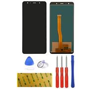 LTZGO Écran LCD Compatible pour Samsung Galaxy A7 2018 A750N A750GN/DS A750F A750FN Noir Vitre Tactile Display De Réparation Rechange Digitizer Complet Ensemble Outil Kit 3M Adhésif - sans Cadr