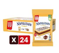 LU - 1 Présentoir de 24 sachets de Napolitain Classique - Génoise au Chocolat - Format Pocket - (24x60g)