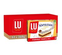 LU - 12 boîtes de 12 Sachets du Napolitain Classique - Génoise Moelleuse Fourrée au Chocolat - Format Pocket - (12x360g)