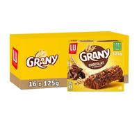 LU - 16 boîtes de 6 Barres de Grany - Céréales Chocolat - Format Pocket - (12x6x21g)
