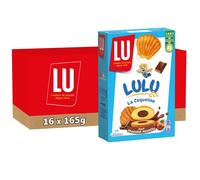 LU - 16 Boîtes de 6 sachets de LuLu La Coqueline - Gâteaux fourrés au chocolat noisette - (16x165g)