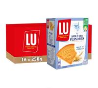 LU - 16 Paquets de Sablés des Flandres 250g - Lot de Biscuits - Idéal pour le Goûter - Fabriqué en France - Lot de 16x250g