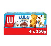 LU - 20 sachets de Lulu L'Ourson - gâteaux fourrés au chocolat - (4x150g)
