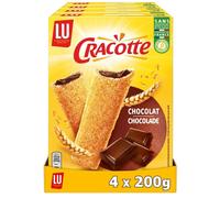 LU - 4 boîtes de Cracotte - Biscottes fourrées au chocolat - (4x200g)