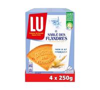 LU - 4 Paquets de Sablés des Flandres 250g - Lot de Biscuits - Idéal pour le Goûter - Fabriqué en France - Lot de 4x250g