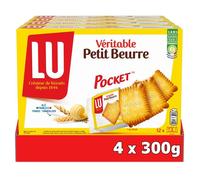 LU - 48 sachets de Veritable Petit Beurre - Format Pocket de 3 biscuits - (4x300g)