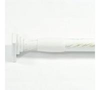 Lu 580170101 Tringle à rideaux entre-murs de 70 à 120 cm, ne nécessite pas de trous, couleur blanc