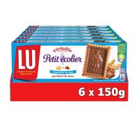 LU - 6 boîtes du Petit Ecolier - Biscuits petit beurre nappés au chocolat au lait - (6x150g)