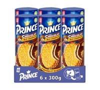 LU - 6 paquets de Prince - Biscuits fourrés au chocolat au blé complet - (6x300g)