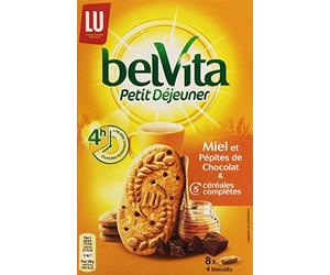 LU Belvita Biscuits Miel Pépites de Chocolat & 5 céréales complètes 435 g