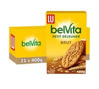 Lu Belvita Petit Déjeuner - Biscuits Brut 5 Céréales - 21x400g