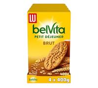 Lu Belvita Petit Déjeuner - Biscuits Brut 5 Céréales - 4x400g