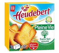 LU - Biscottes Légères Sans Sel, Texture Croquante Idéale pour un Petit-Déjeuner Sain (Boîte 300g) - Le Lot De 4