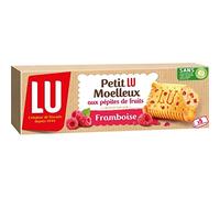 LU Biscuits Petit Moelleux aux Pépites de Framboise, 140g