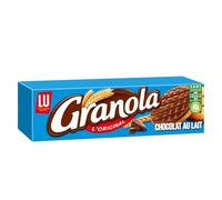 LU - Biscuits Sablés Fondants Nappés Chocolat au Lait, Plaisir Gourmand Granola (200g) - Le Lot De 4