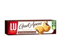 LU - Biscuits sablés fourrés goût chocolat noisette Guet Apens | Onctueux et savoureux | Idéal pour le goûter | La boîte de 105 g | LOT DE 4