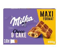 LU - Cake Moelleux Milka, Glaçage Chocolat Fondant, 350g - Lot De 3