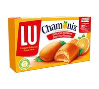 LU Chamonix - Gâteau Fourré à la Gelée d'Orange - Idéal pour le Goûter - 6x Pack de 10 Sachets (25 g)