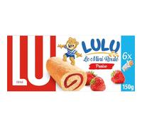 LU - Délice Fraîcheur aux Fraises, Gâteaux Moelleux Fourrés pour une Pause Gourmande (6x150g) - Le Lot De 4