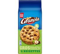 LU GRANOLA - 1 Paquet de Cookies Granola aux Gros Eclats de Chocolat et Noisettes - Format Pratique pour le Goûter - 184g