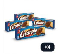 LU - Granola Chocolat - 200g Pack 4 - Biscuits Croquants aux Pépites de Chocolat - Goût Gourmand - 4 boîtes de 200g