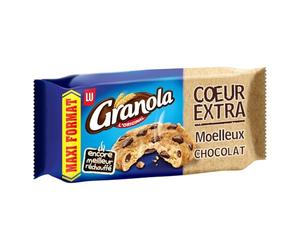 LU - Granola Cookies Coeur Extra Moelleux au Chocolat, Biscuits Gourmands, 312g - Lot De 3