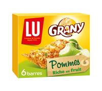 LU Grany Barres de céréales aux pommes 125g