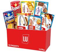 LU - La Boîte Plaisir (10 Paquets) Pockitos, Choco Pépites, Napolitain, Prince, Petit Ecolier, Véritable Petit Beurre - 3,01kg