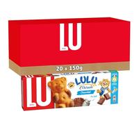 LU - 20 boîtes de 5 sachets de Lulu L'Ourson - gâteaux fourrés au chocolat - (20x150g)