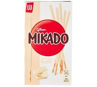 LU Mikado Bâtonnets de Biscuit au Chocolat Blanc, Pack de 3 Paquets de 70g, Snack Individuel