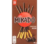 LU Mikado Biscuits, Nappés de Chocolat Noir, 90g