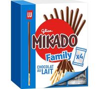 Lu Mikado Family - Bâtonnets Enrobés Chocolat au Lait format XXL - 1x300g