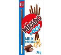 LU Mikado & Go! Bâtonnets de biscuits nappés au chocolat au lait - 39 g