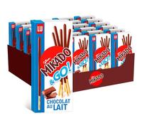 LU - Mikado Pocket Chocolat au Lait - Biscuit Chocolat au Lait pour le Goûter des Enfants - Lot Gateaux Sachet Individuel - Fabriqué en France - Format Poche Pratique - Présentoir de 24 Boîtes de 39 g