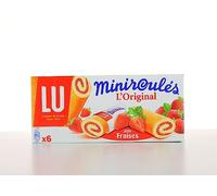 LU - Miniroulés à la Pulpe De Fraise, Gâteaux Moelleux Délicieux, 150g - Lot De 4