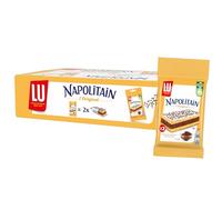LU - Napolitain - Gâteaux Individuels Moelleux Fourrés au Chocolat - Idéal pour le Goûter des Enfants - Format Pocket Pratique - Fabriqué en France - Carton de 24 sachets de 2 gâteaux