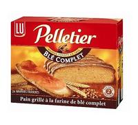 LU PELLETIER - Pain Grillé 24 Tranches Au Blé Complet 500G - Lot De 4
