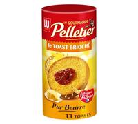 LU PELLETIER - Toast Briochés Gourmands, Petit Déjeuner Croustillant, 150G - Lot De 4