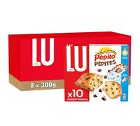 LU - Pepito Pépites - Gâteau Moelleux aux Pépites de Chocolat - Idéal Goûter, Petit Déjeuner, Snack - 8 Boîtes de 300 g (1 Boîte = 10 Gâteaux)