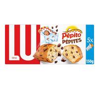 LU PEPITO - Pepito Choco Pépites, Gâteau Moelleux Chocolaté, 150G - Lot De 4